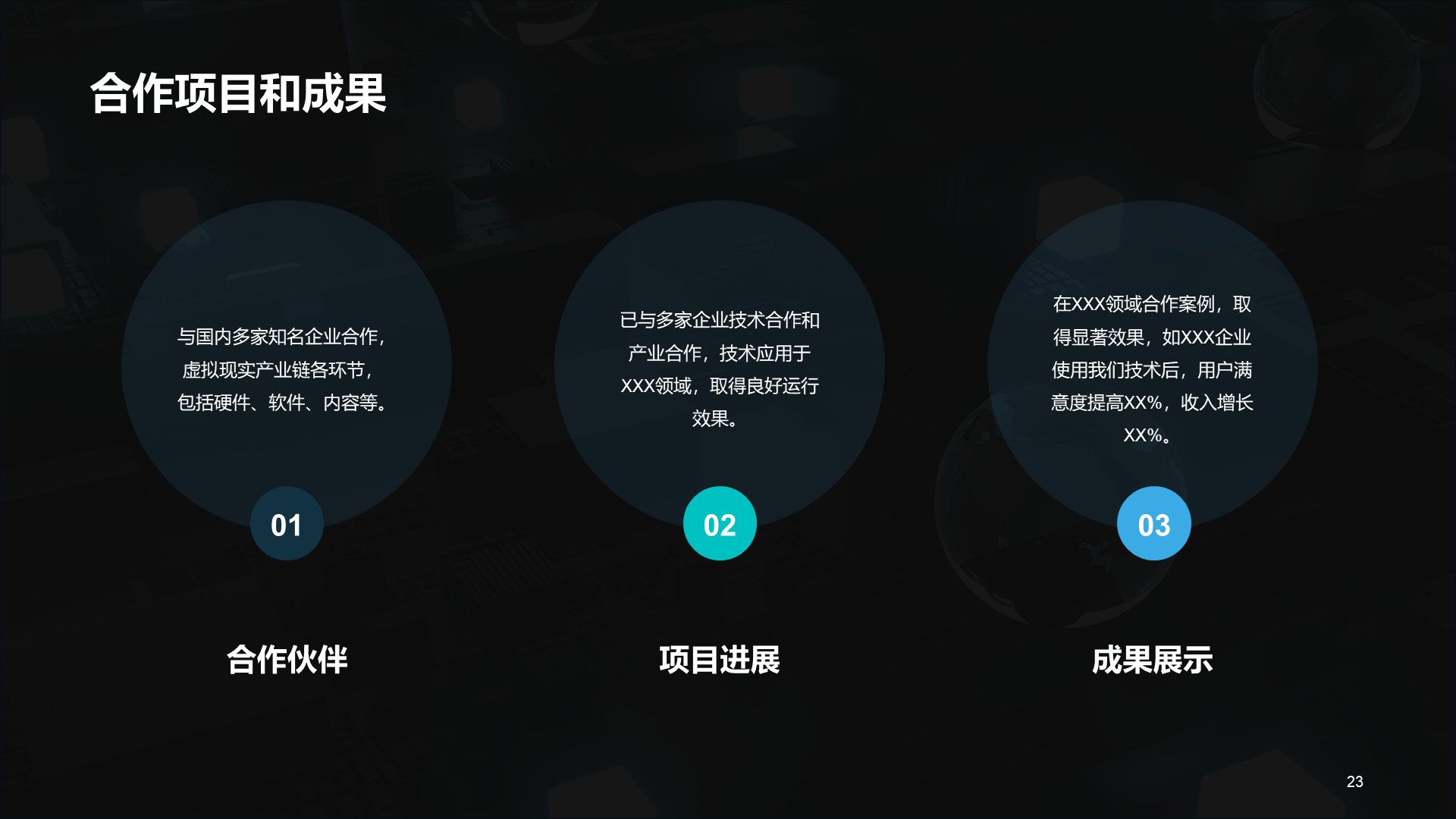蓝色IT互联网技术研讨发布会PPT模板