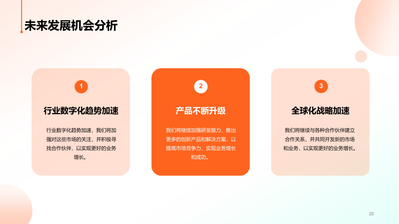 橙色简约客户见面会通用演示文稿PPT模板