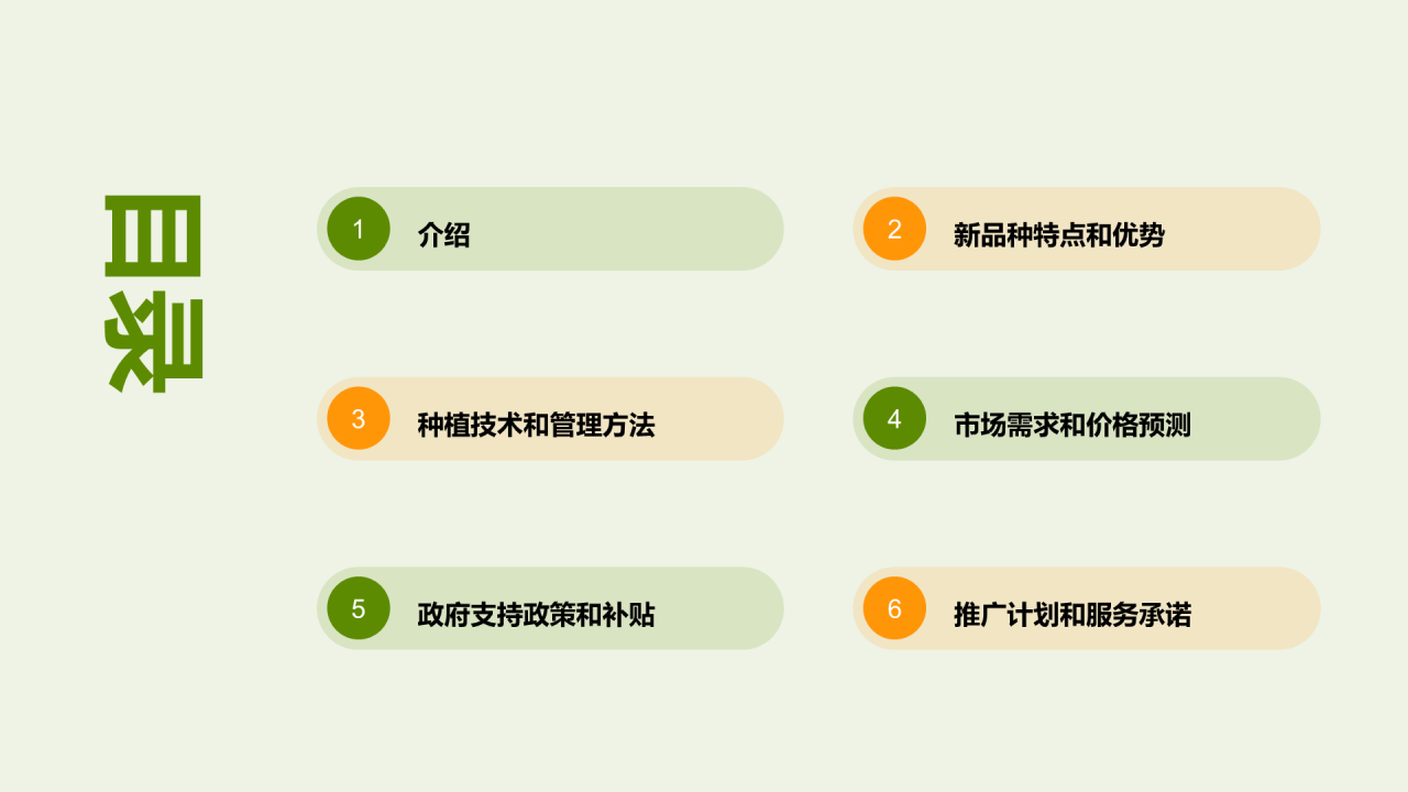 绿色现代农业新品种推广会发布会PPT模板