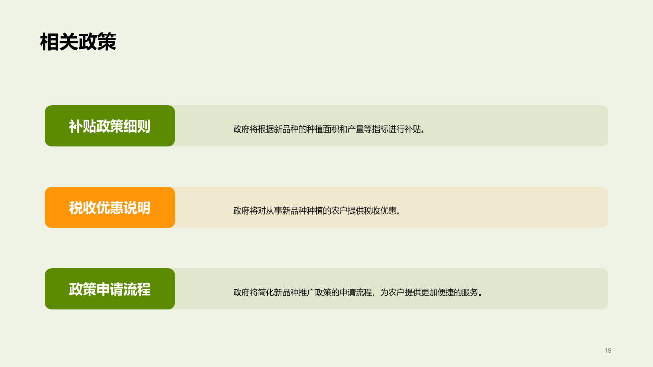 绿色现代农业新品种推广会发布会PPT模板