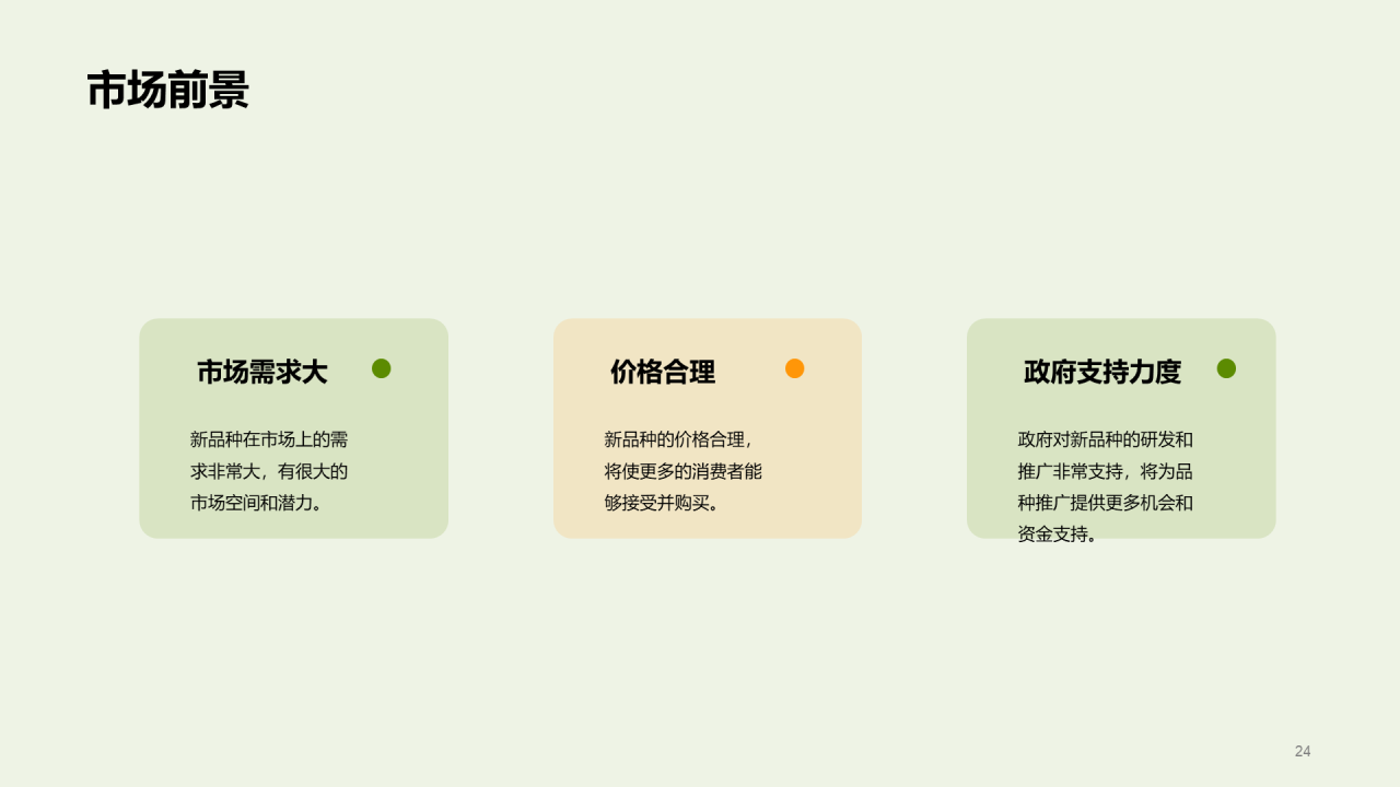 绿色现代农业新品种推广会发布会PPT模板