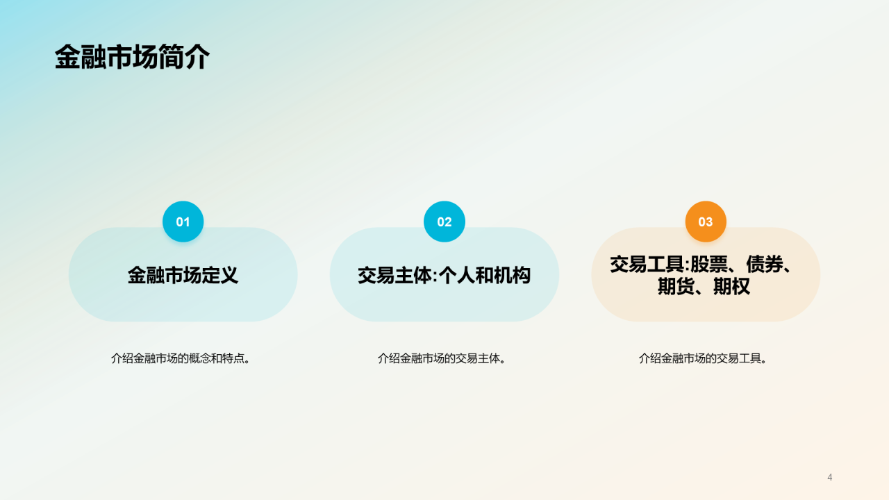 黑色商务金融衍生品定价毕业答辩PPT模板