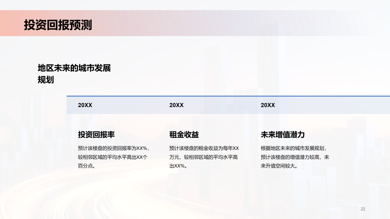 紫色商务地产行业楼盘发布会PPT模板