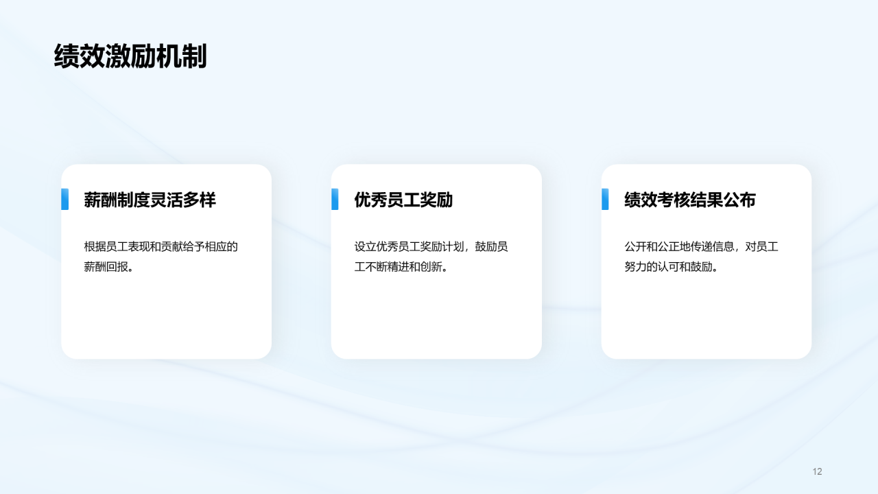 蓝色简约渐变人力资源商业计划书PPT模板