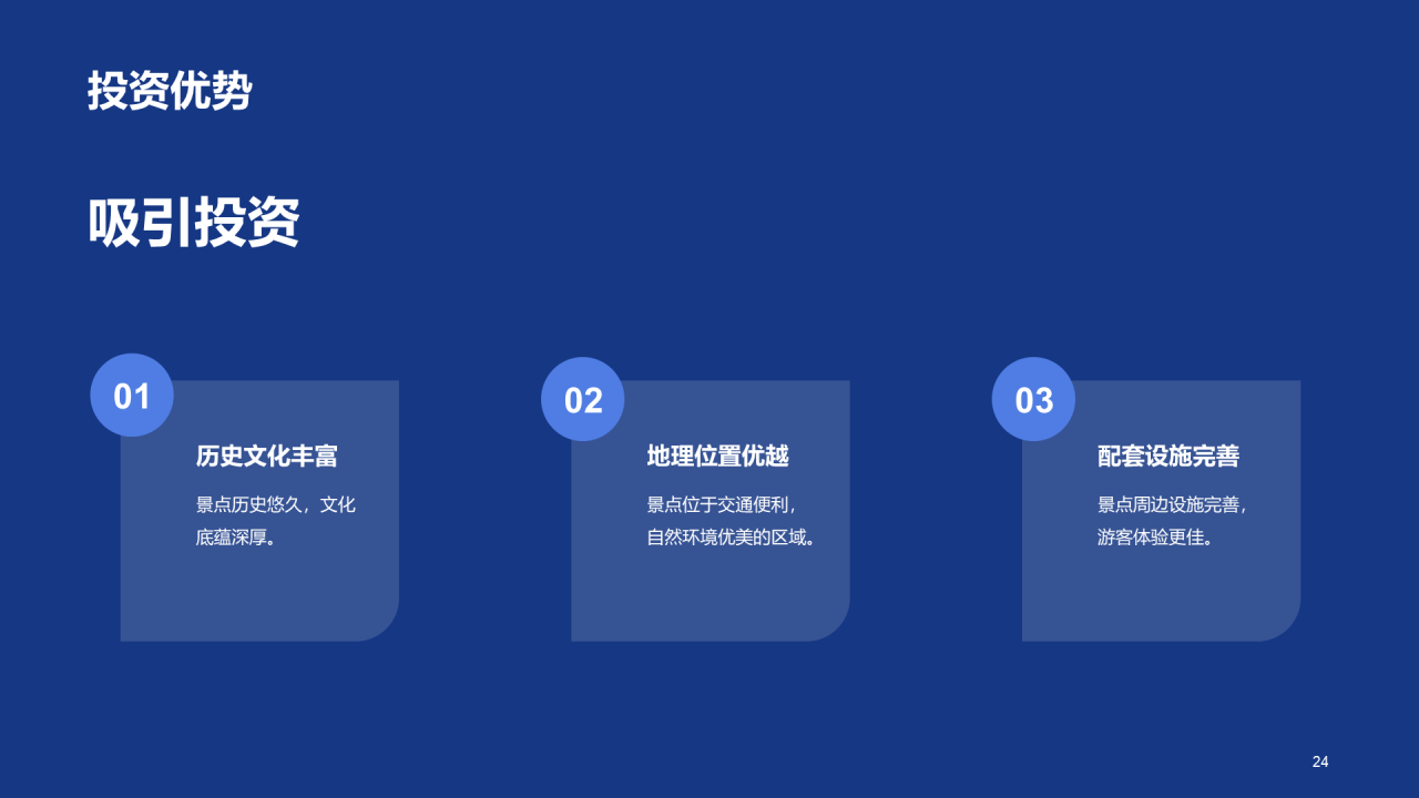 蓝色商务现代旅游景点商业计划书PPT模板