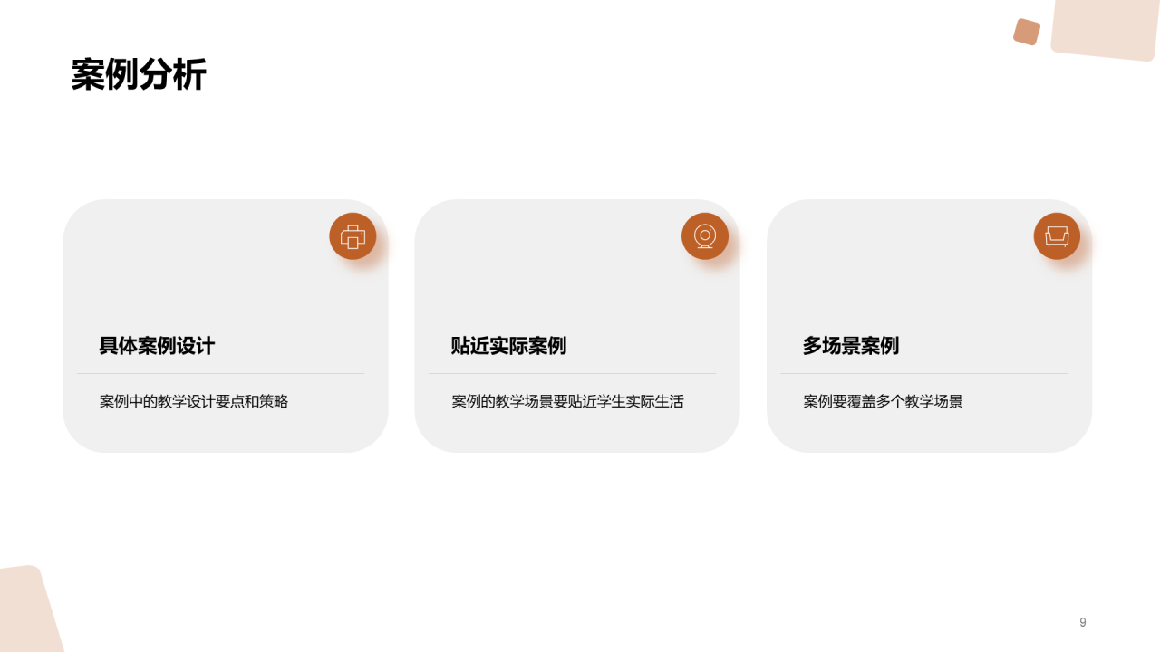 棕色现代商务教学课件PPT模板