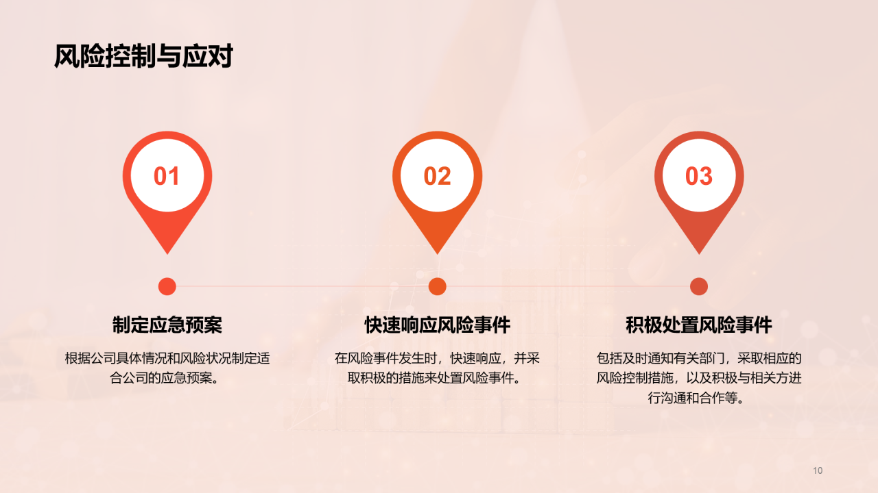 红色商务现代风险管理经理竞聘述职PPT模板