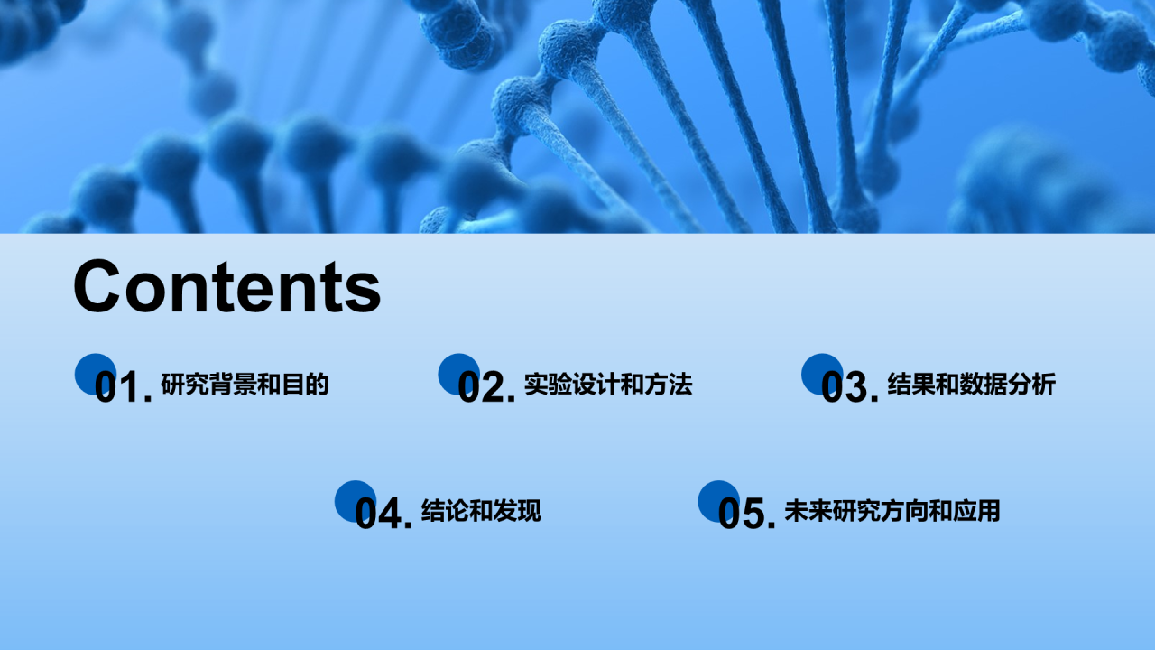 蓝色创意学术研讨会生物医疗化学PPT模板