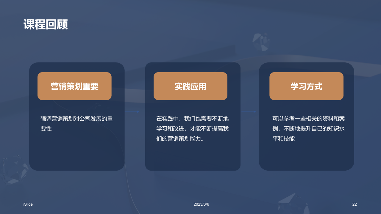 蓝色高级通用营销活动策划PPT模板