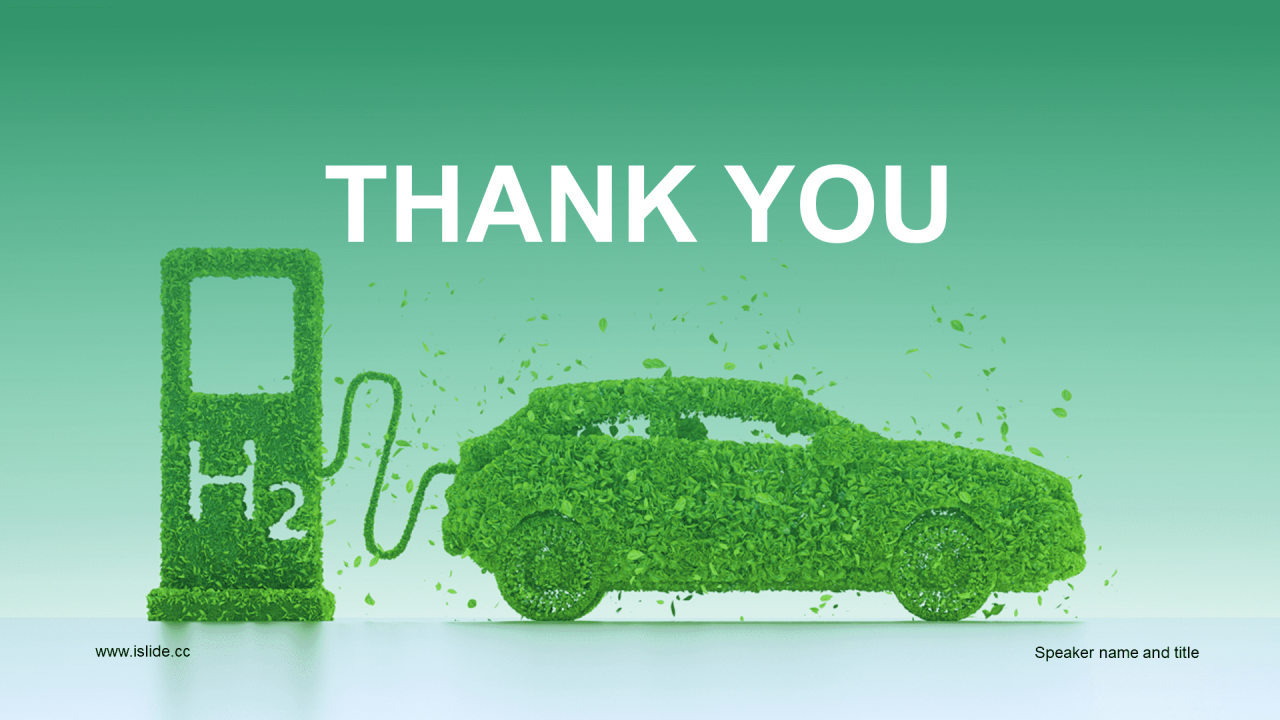 绿色创意新能源汽车充电桩商业计划书PPT模板