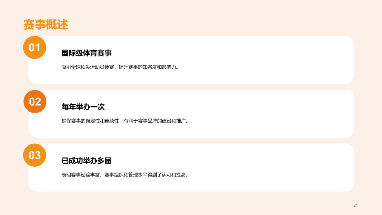 橙色商务现代体育赛事推广计划书PPT模板