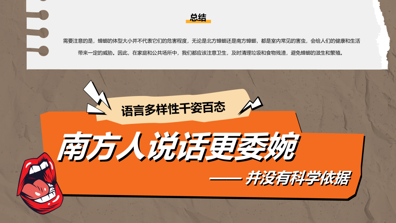 “我与我的家乡”PPT征集大赛案例——南北差异