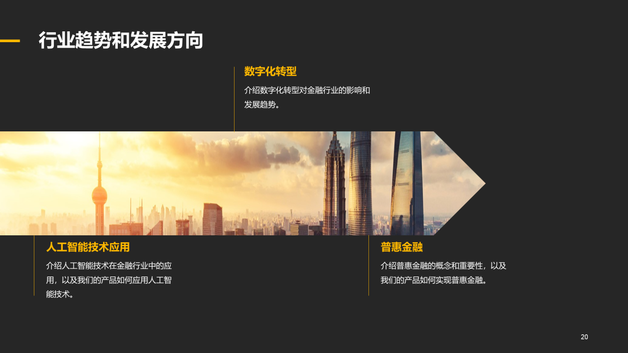 黄色商务现代金融产品推介市场营销PPT模板
