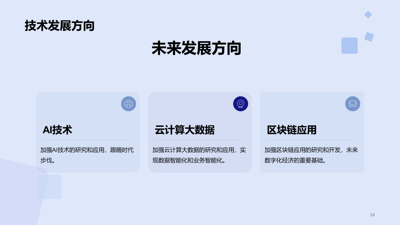 蓝色现代商务技术团队负责人竞聘述职PPT模板