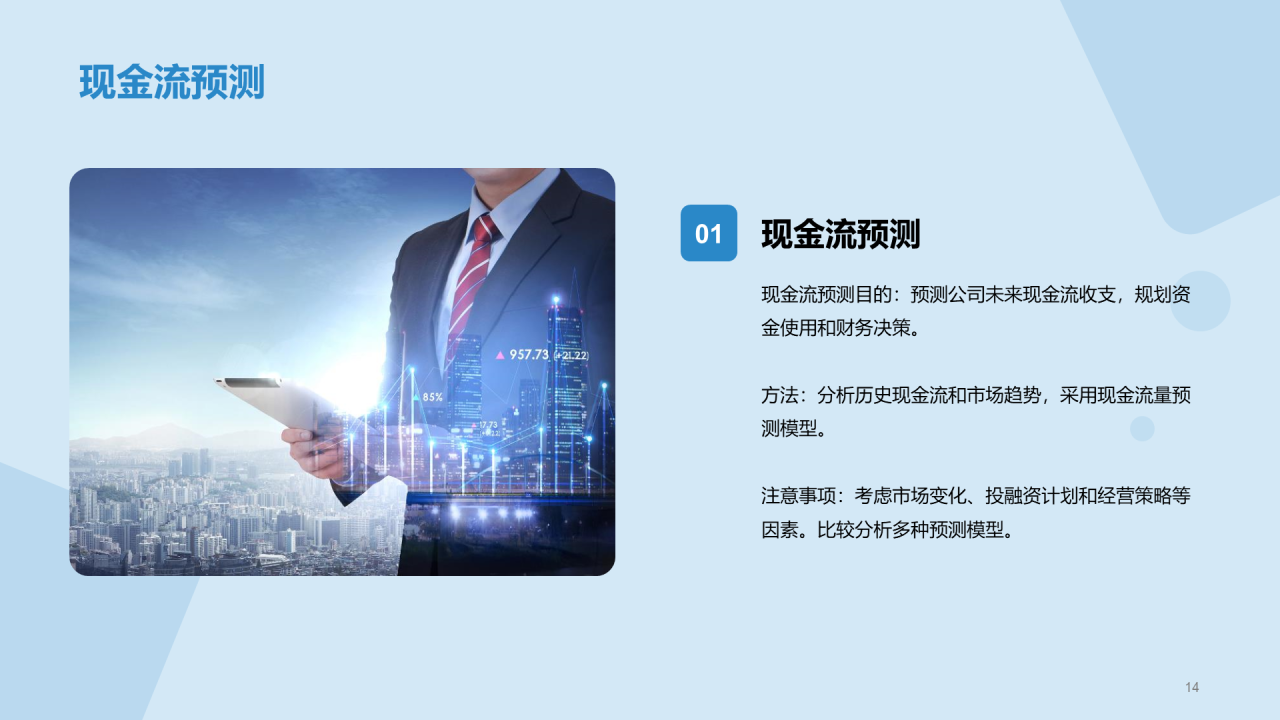 蓝色现代商务财务总监竞聘述职PPT模板