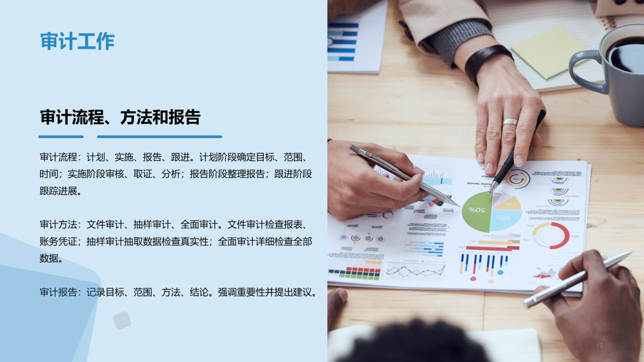 蓝色现代商务财务总监竞聘述职PPT模板