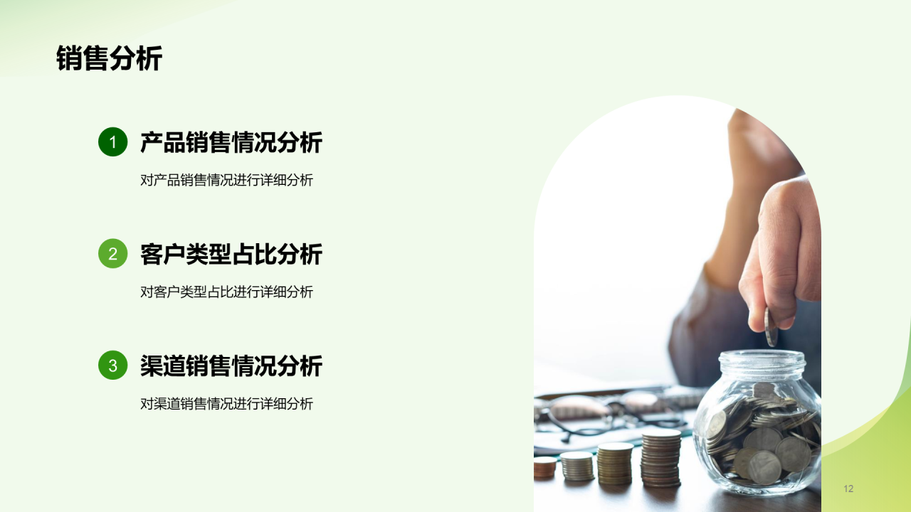 绿色简约市场营销经理竞聘述职PPT模板