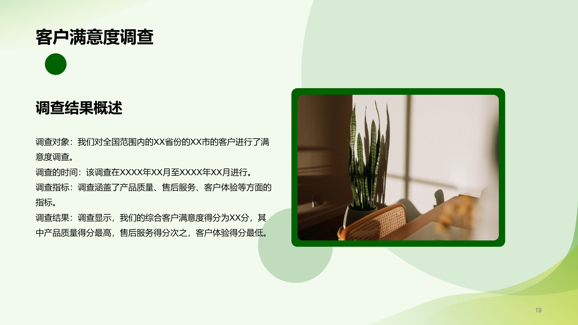 绿色简约市场营销经理竞聘述职PPT模板