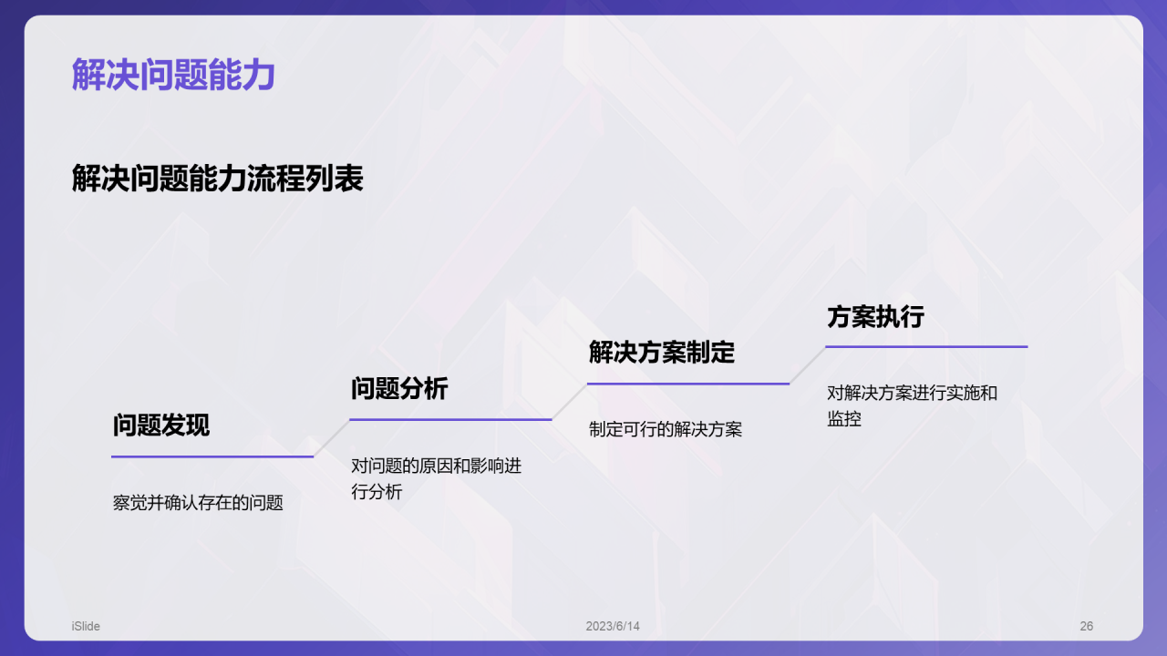 紫色渐变风技术岗位竞聘述职PPT模板