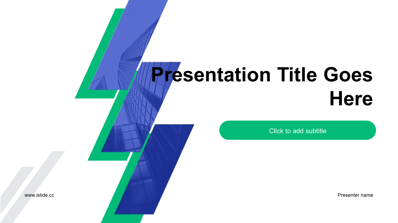 蓝色创意商务地产工作总结PPT主题