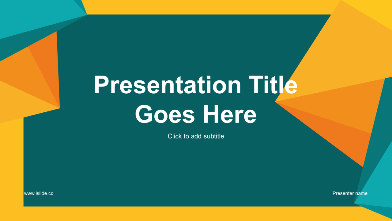 多色几何创意教育办公毕业答辩PPT主题