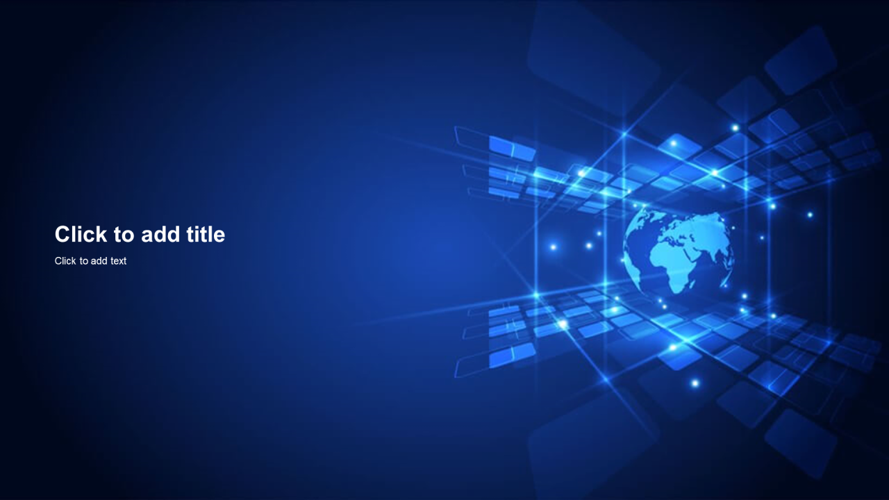 蓝色科技智能工作总结发布会PPT主题