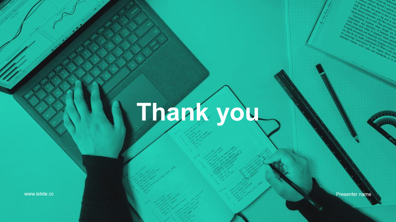 绿色简约工作汇报PPT主题