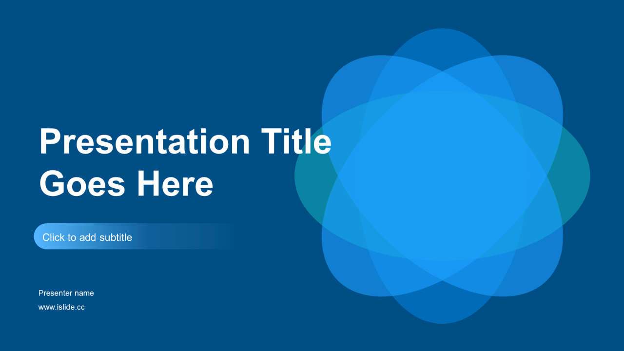 蓝色创意简约个人述职工作总结汇报PPT模板