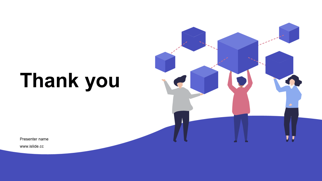 紫色插画工作总结PPT主题