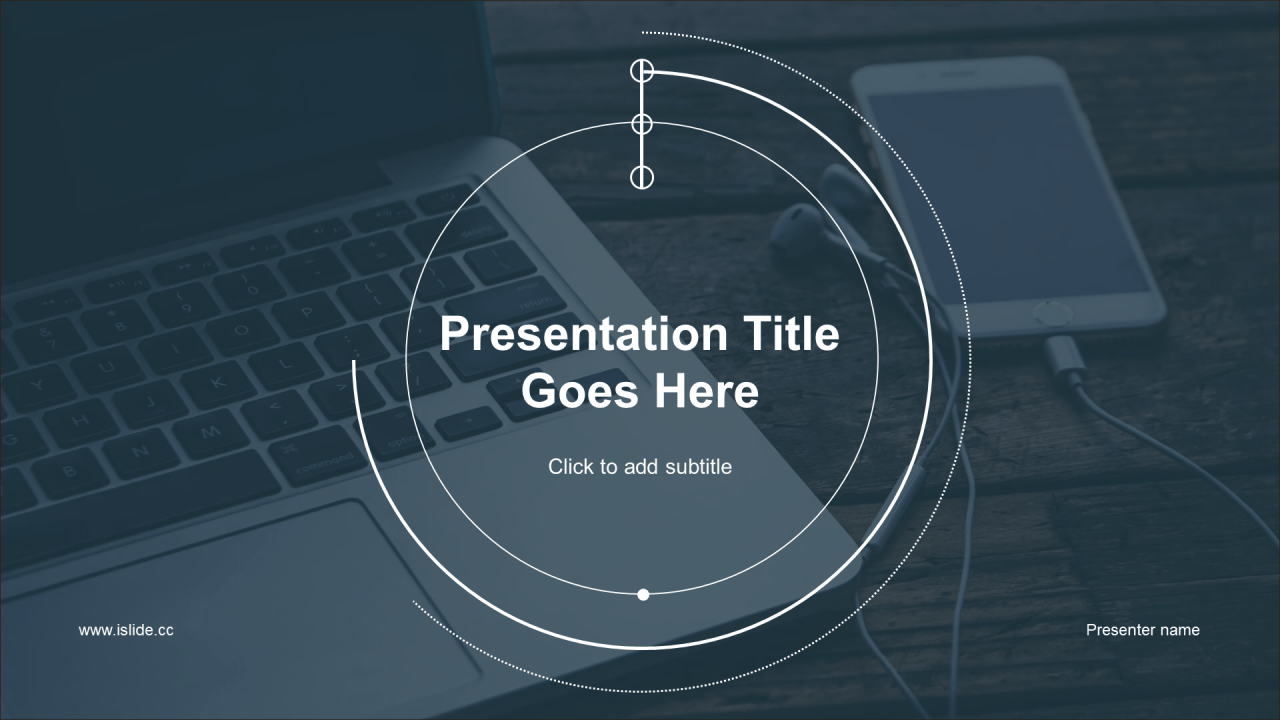 蓝色商务工作总结PPT主题