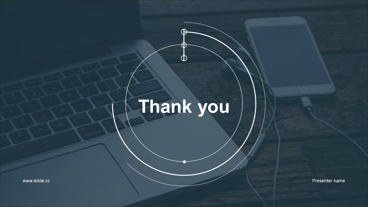 蓝色商务工作总结PPT主题