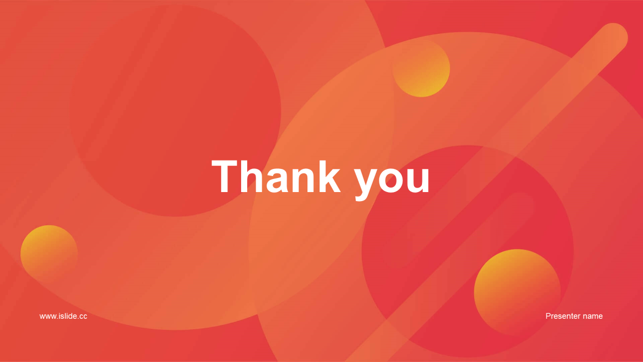 红色创意几何工作总结PPT主题