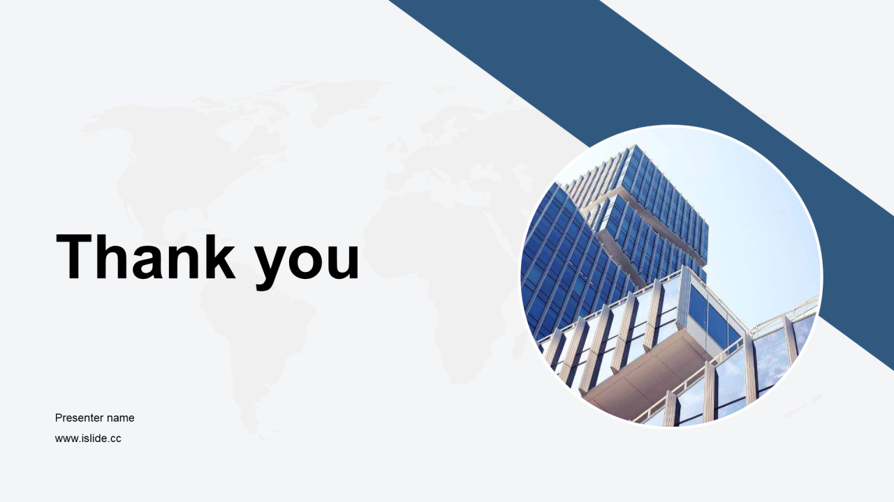 蓝色商务地产金融商业计划书PPT主题