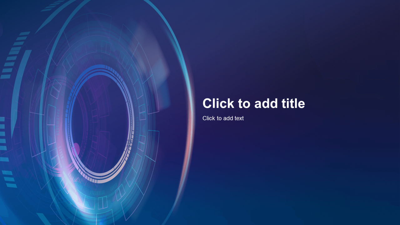 蓝色科技互联网发布会PPT