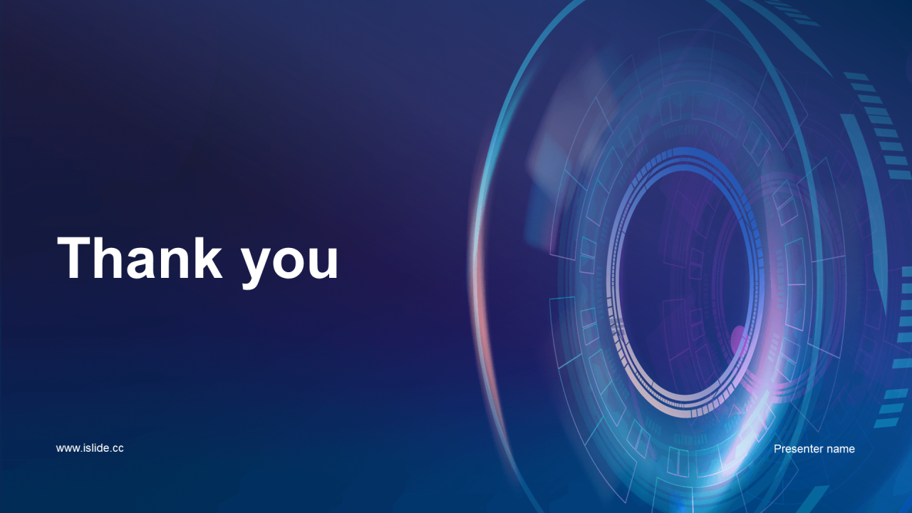 蓝色科技互联网发布会PPT