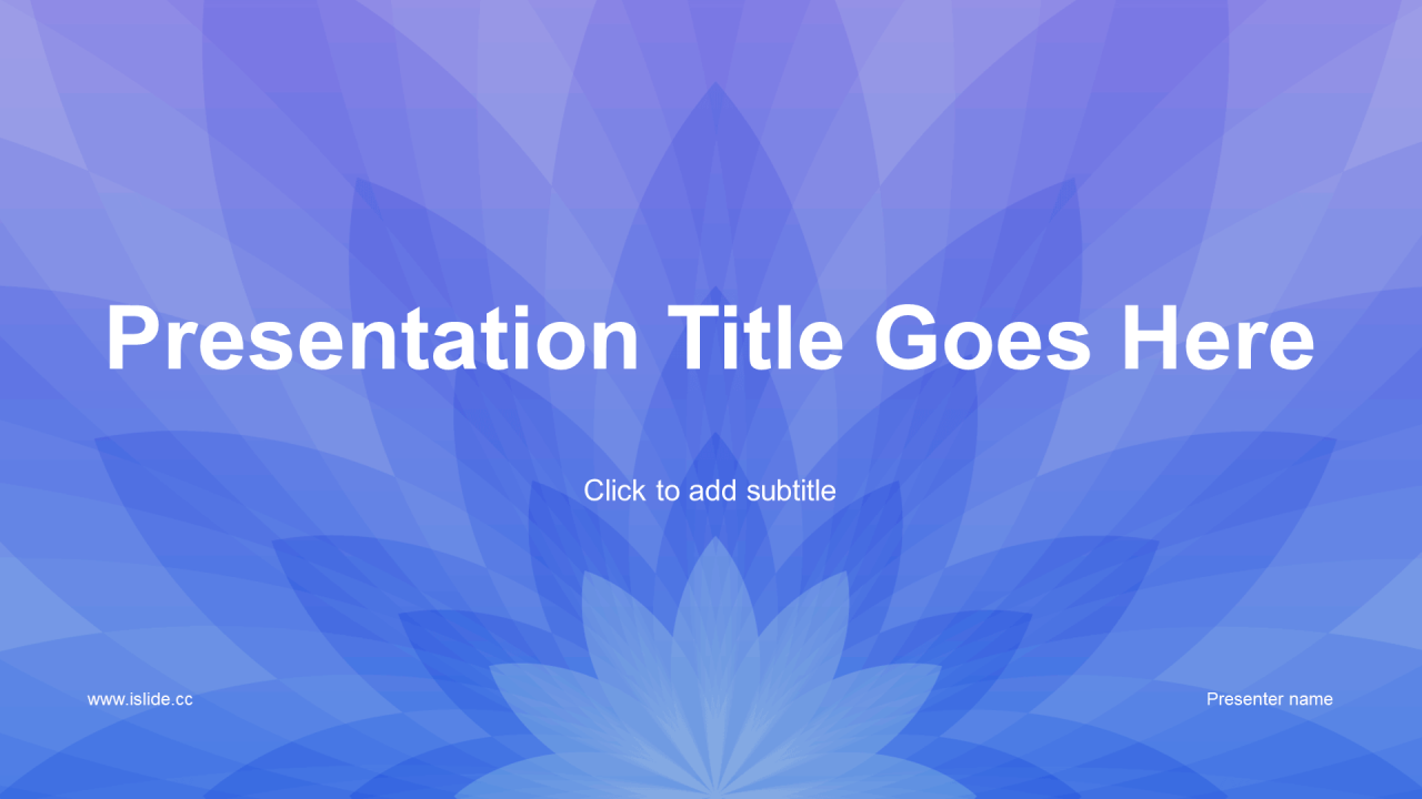 紫色简约发布会PPT主题