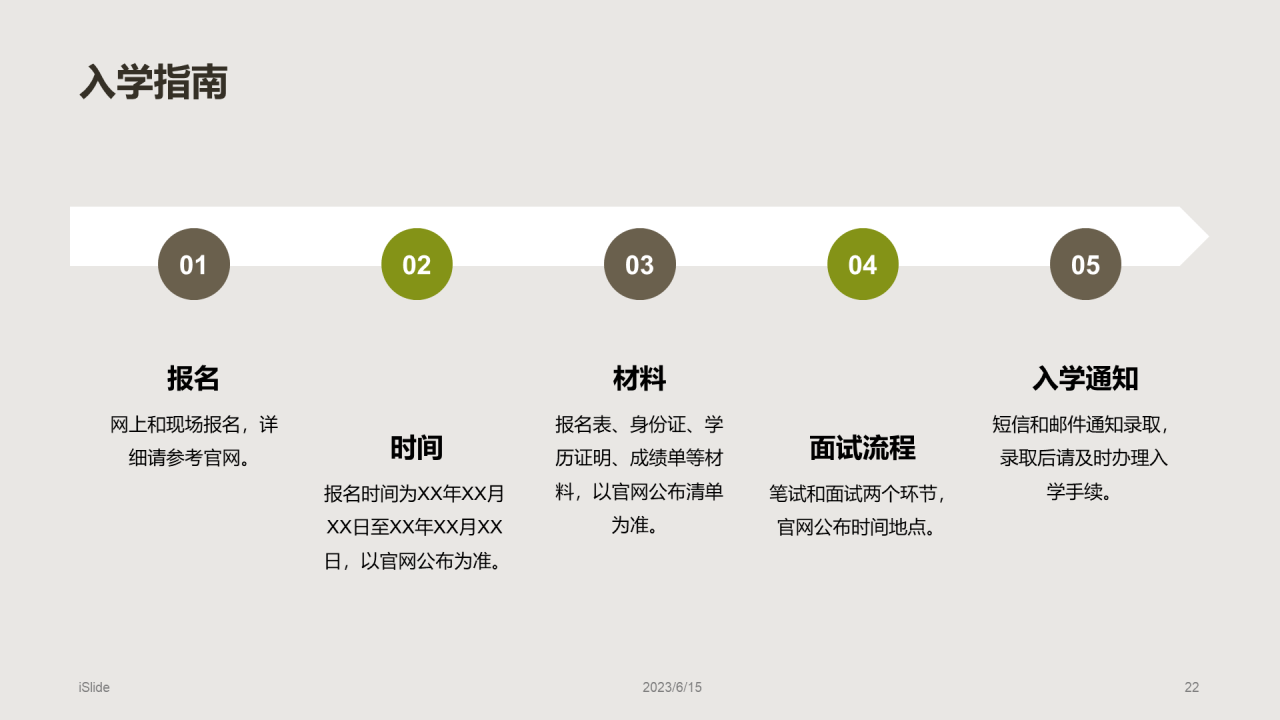 绿棕色商务现代校园招生宣传PPT模板