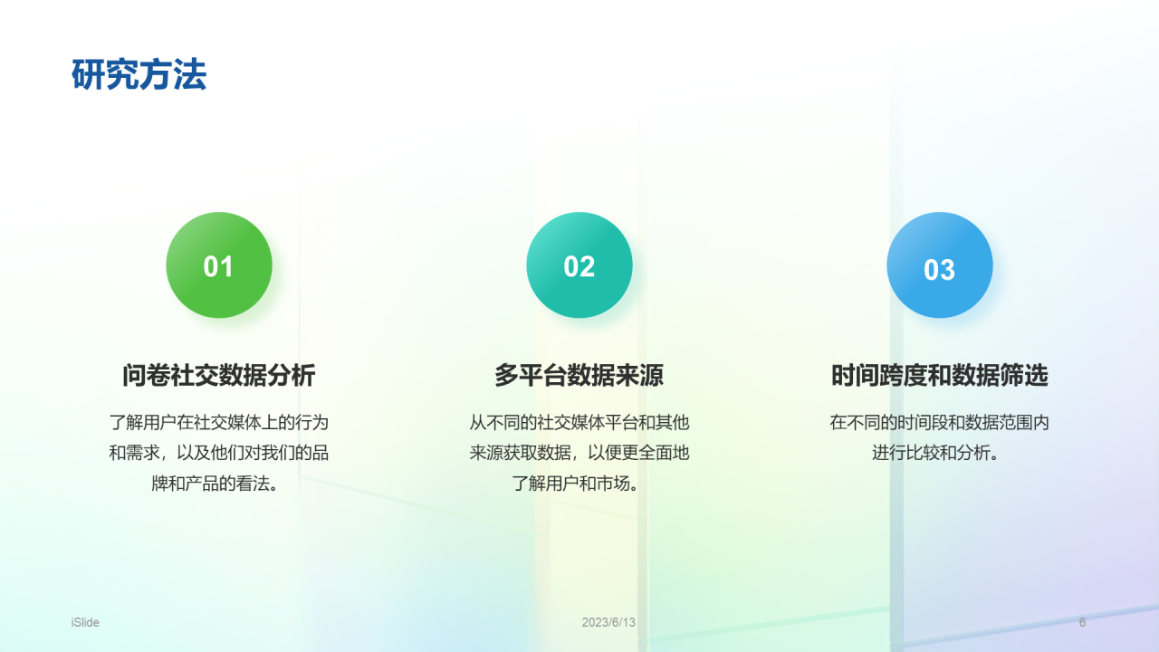 彩色创意酷炫社交媒体数据分析PPT模板