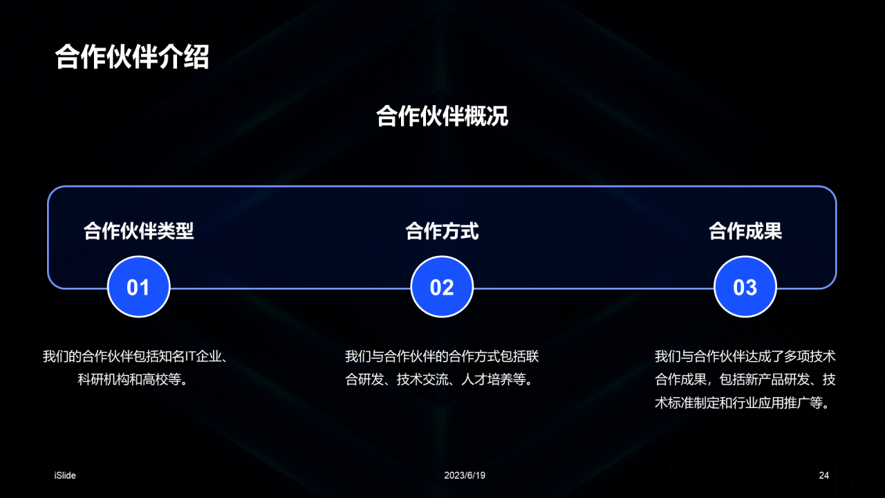 蓝色科技智能互联网技术研讨会发布会PPT模板