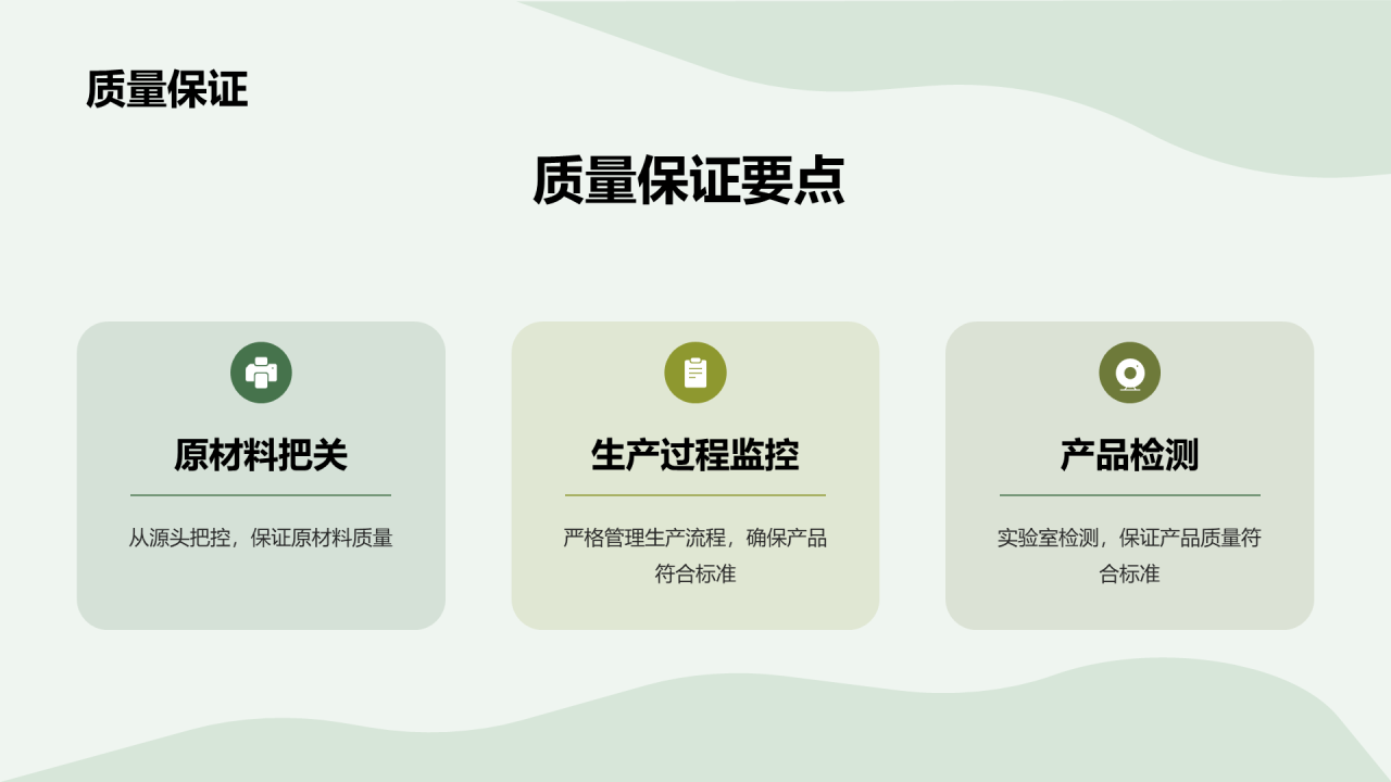 绿色商务现代食品供应商合作方案PPT模板