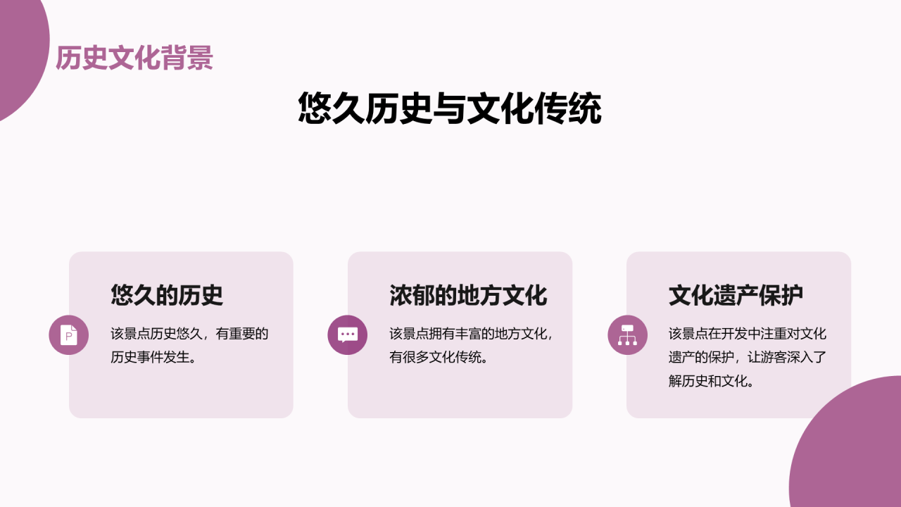 紫色商务现代景点旅游开发商业计划书PPT模板