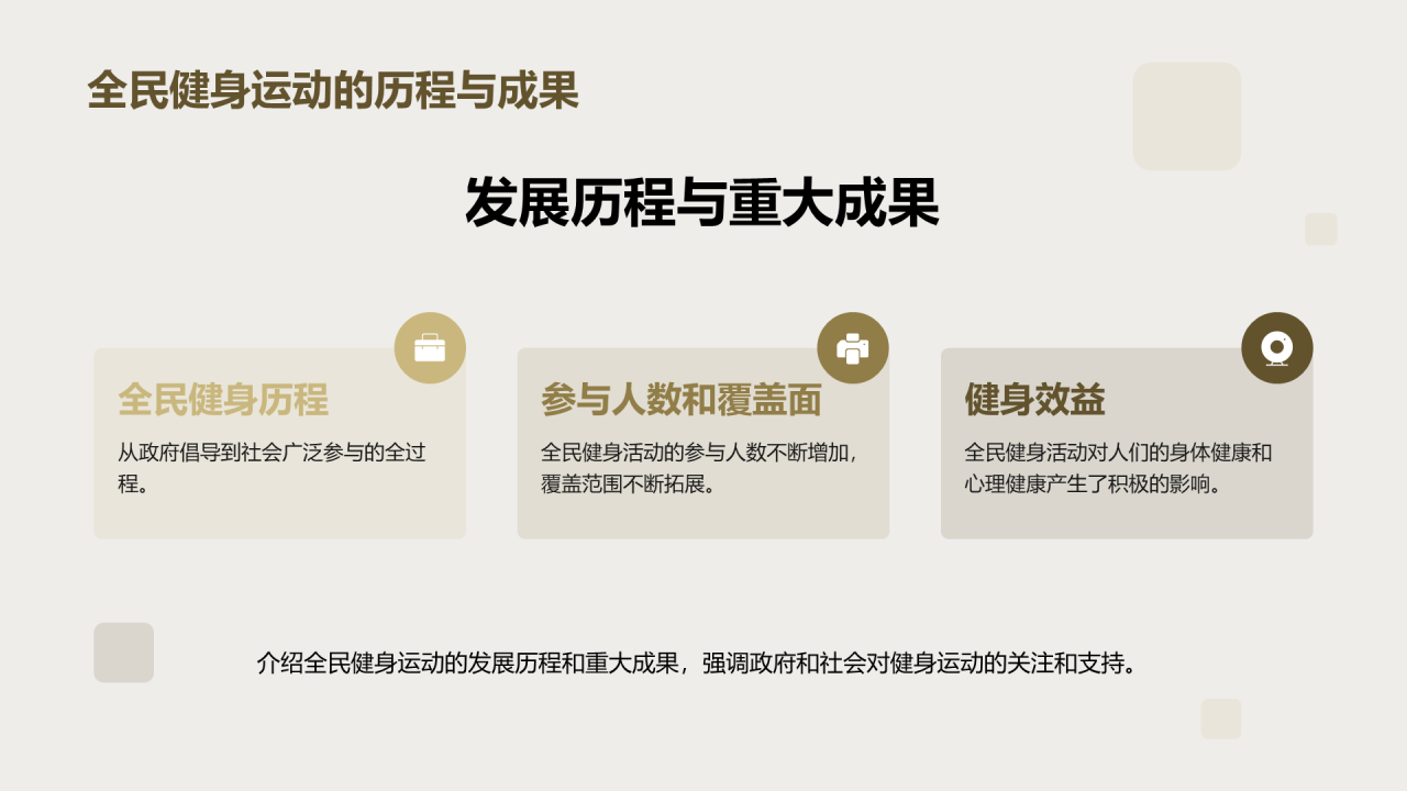 绿色商务现代全民健身运动推广商业计划书PPT模板