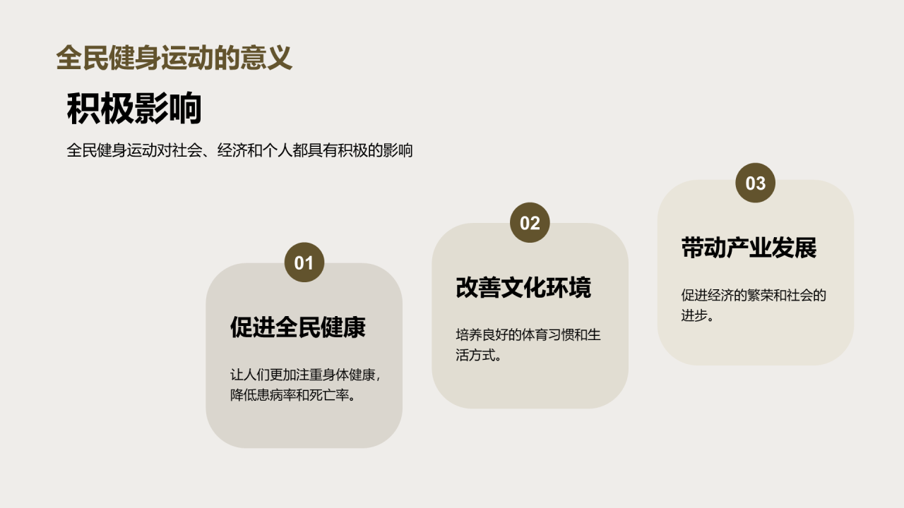绿色商务现代全民健身运动推广商业计划书PPT模板