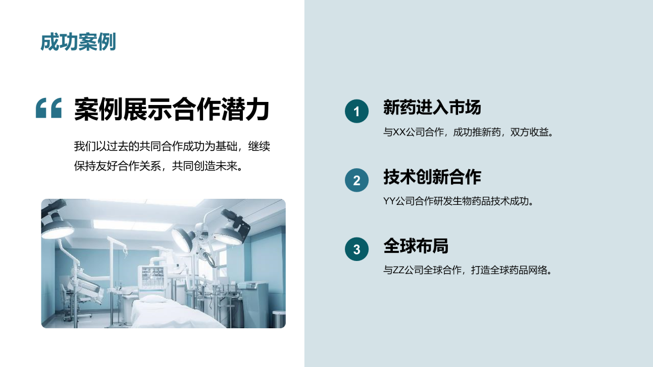 绿色商务现代生物创新合作共赢商业计划书PPT模板