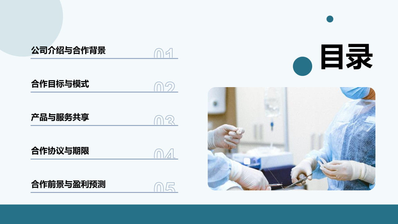 绿色商务现代生物创新合作共赢商业计划书PPT模板