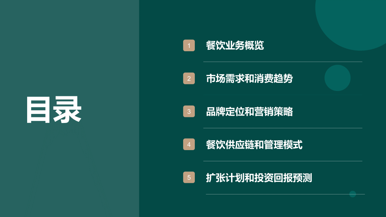绿色商务现代酒店餐饮业务扩张计划PPT模板