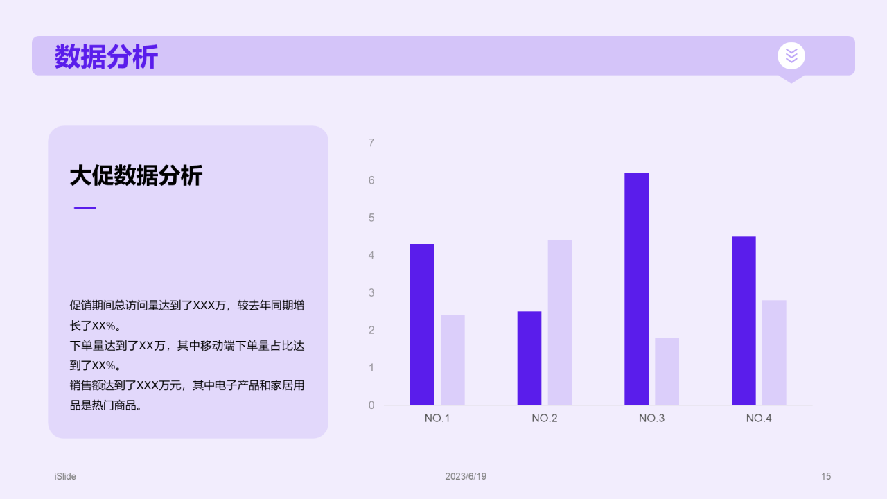 紫色电商大促营销方案PPT模板