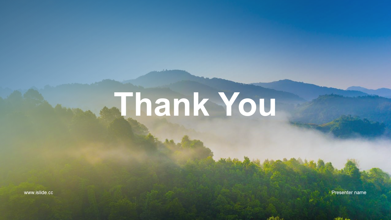 蓝色现代渐变家乡美景邀您来PPT模板