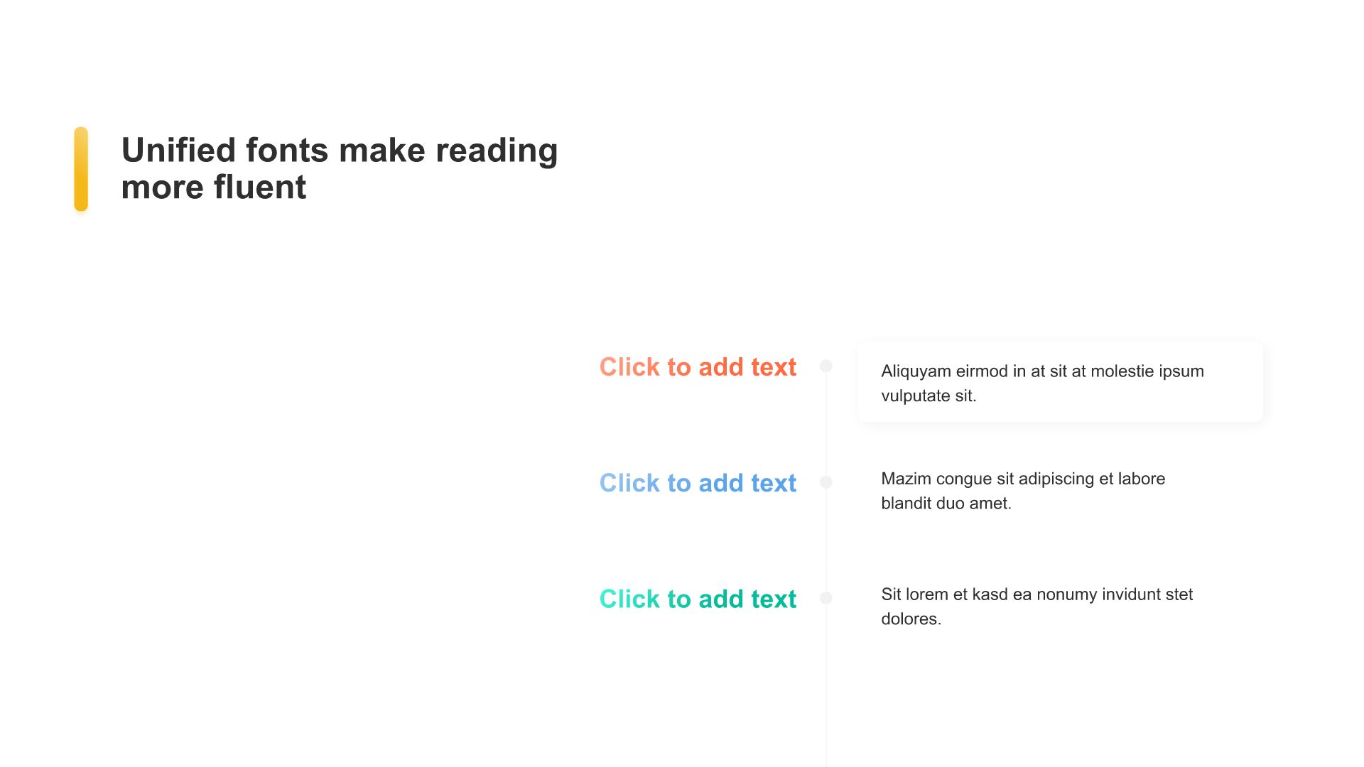 Multi-color rounded rectangle shadow 3 PPT list