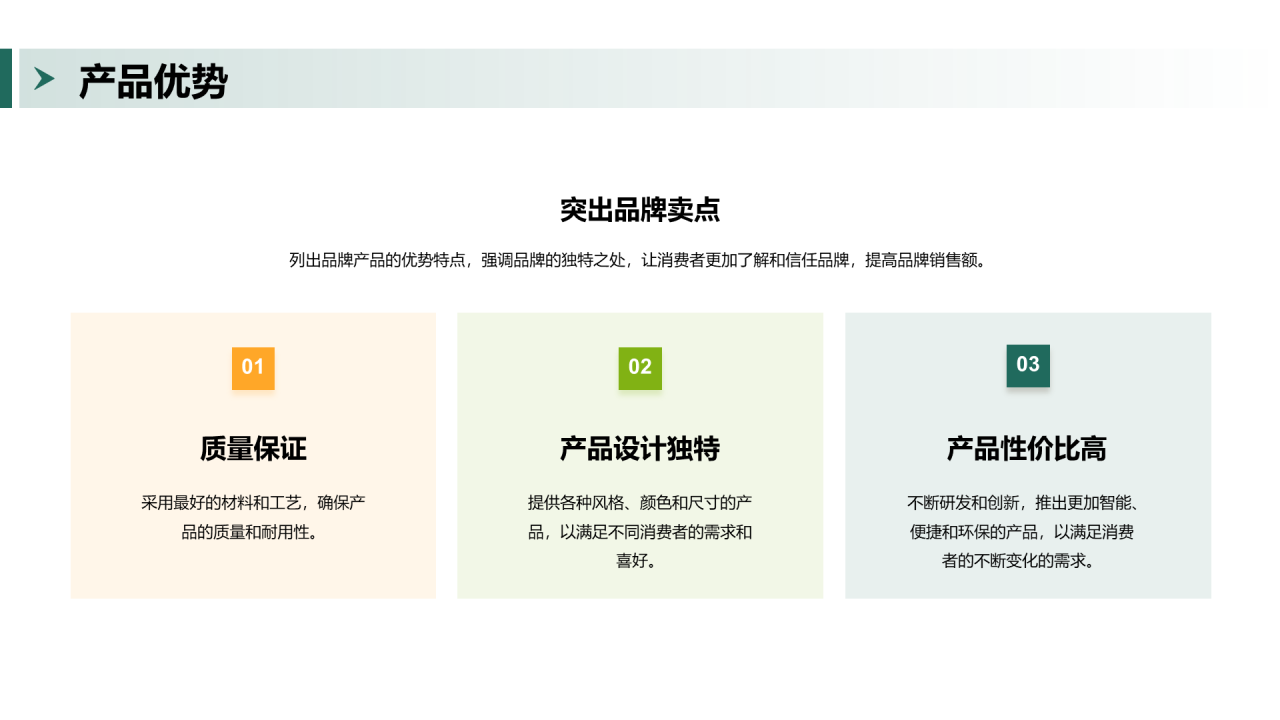 绿色商务家居品牌推广策略PPT模板